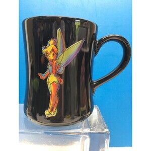 Disney Tinker Bell Coffee/Tea Mug Lime Green Inside 14 Oz  4.5” Tall PRISTINE!!